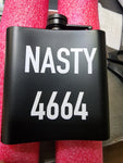 BLANK Black Flask Front Customized