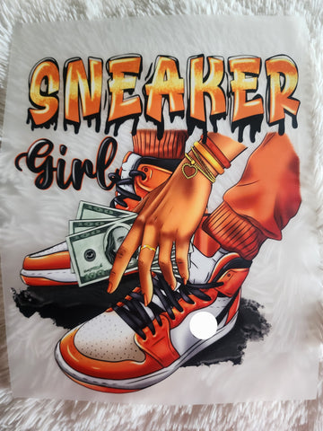 Sneaker Girl Money (Orange)