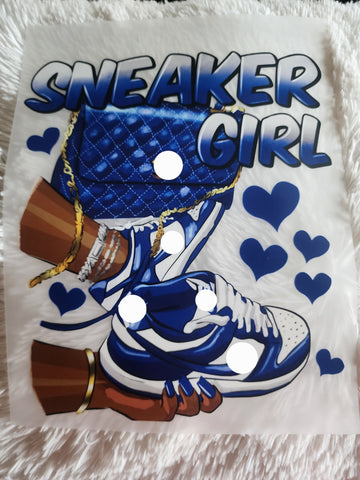 Sneaker Girl Purse (Blue)